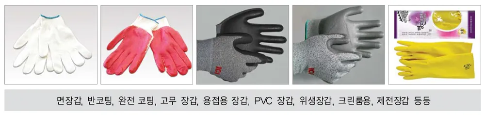 면장갑·코팅장갑·고무장갑 모음
