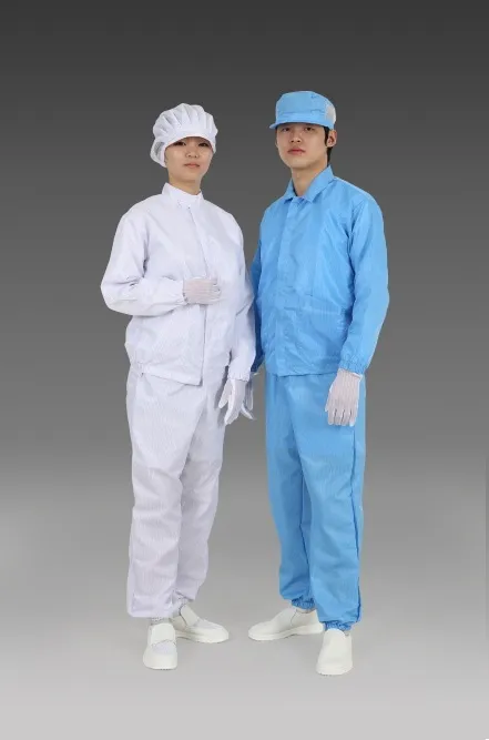 흰색과 파란색 제전 가운 착용 모습